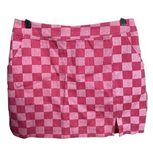 Le Lis Racing Heart Mini Skirt Size Medium